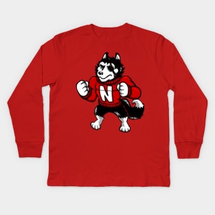 The Fighting Danger Huskie Kids Long Sleeve T-Shirt